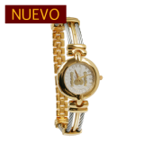 Reloj Columnaria Chapa de Oro para dama