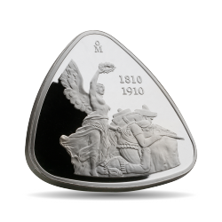 Triangular Bicentenario Centenario 1/16, ceca, ensayador y año de acuñación. triangular bicentenario centenario